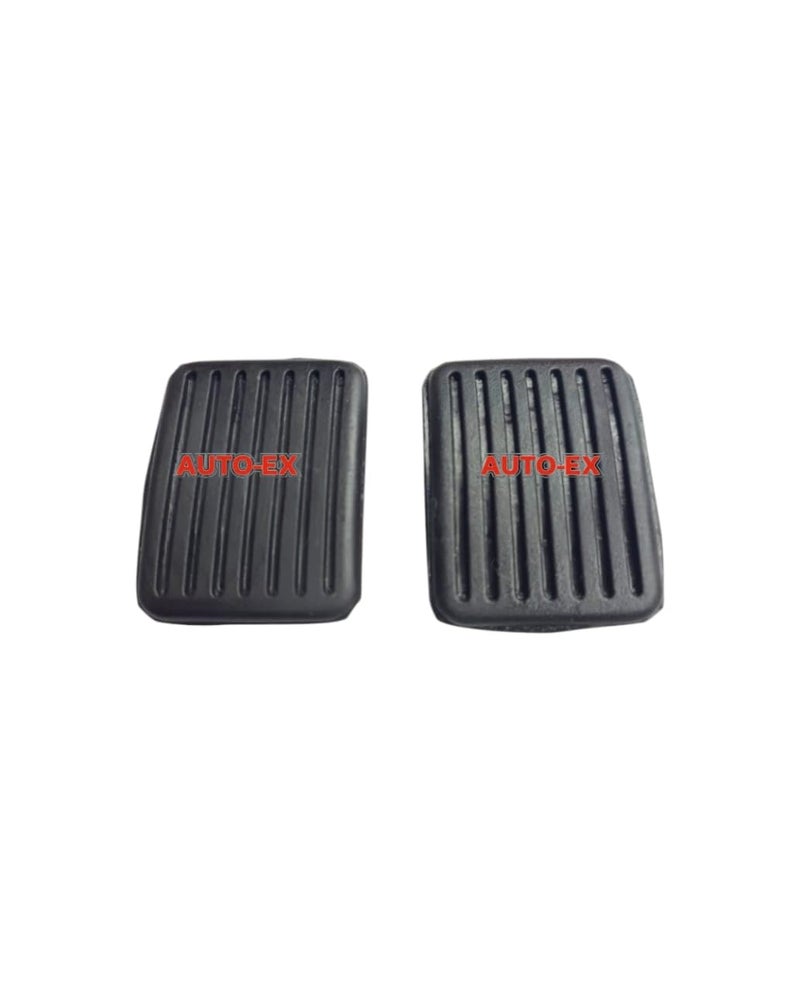 Auto-Ex Clutch Brake Paddle Rubber Cover Pedal Pad Rubber 2 Piece Compatible/Replacement For i10 / Grand i10 / Accent/Aura - Image 1