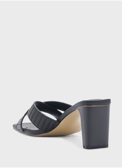 ELLA Cross Strap Mule Heel Sandal  - Image 3