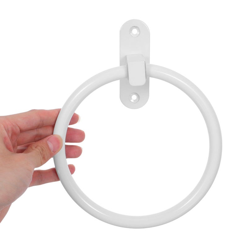 Space Aluminum Bathroom Hand Towel Ring Wall Mounted Holder Nordic Style Towel Rack And Washcloth - Image 4