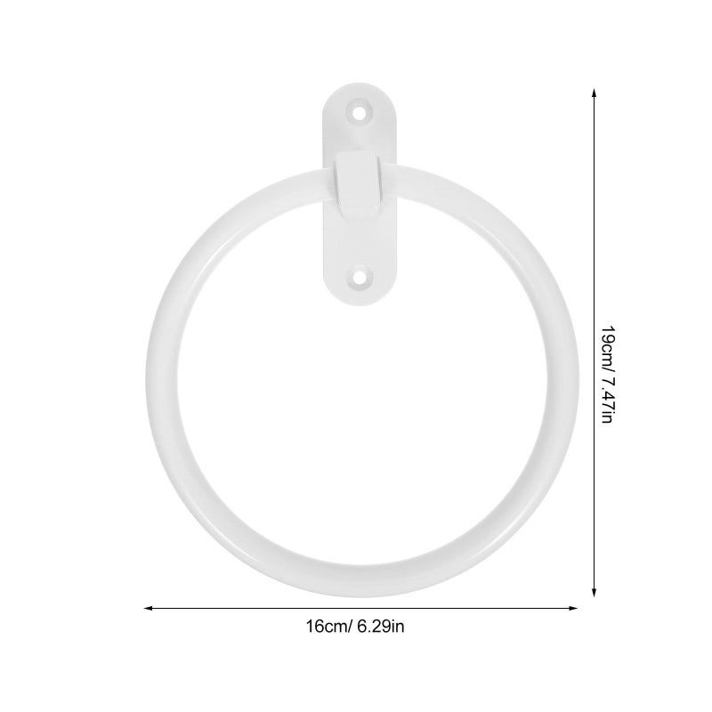 Space Aluminum Bathroom Hand Towel Ring Wall Mounted Holder Nordic Style Towel Rack And Washcloth - Image 3