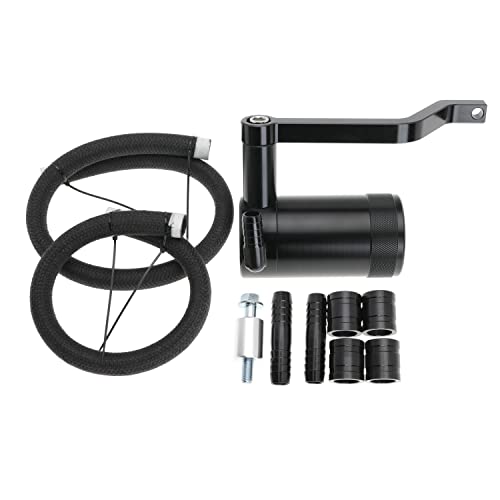 Jofynzo Billet Catch Can for HEMI Technology Z-Bracket Scat Pack for Dodge Challenger Charger for Chrysler 300 for Jeep Grand Cherokee 6.4 11 12 13 14 15 16 17 18 19 20 21 (Black) - Image 2