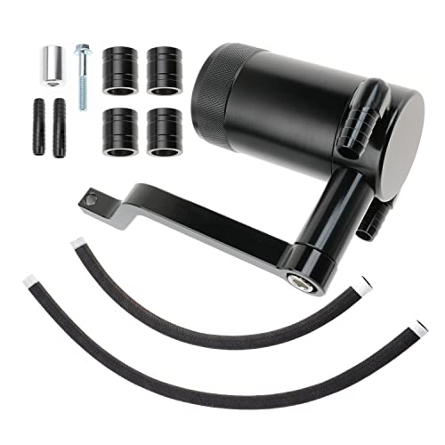 Jofynzo Billet Catch Can for HEMI Technology Z-Bracket Scat Pack for Dodge Challenger Charger for Chrysler 300 for Jeep Grand Cherokee 6.4 11 12 13 14 15 16 17 18 19 20 21 (Black) - Image 1