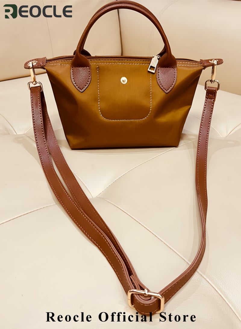 REOCLE Women's Shoulder Bag Crossbody Purse Messenger Bag Vegan Leather Ladies Clutch with Adjustable Strap Genuine Top Handle Handbags - Image 3