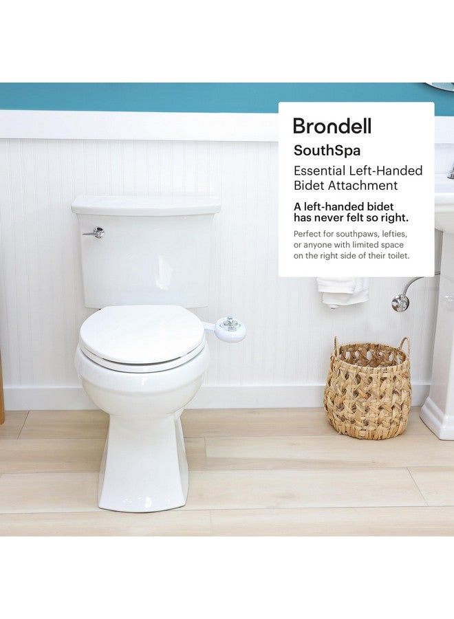 Brondell Bidet Left Hand Bidet Attachment SouthSpa Dual Nozzle - control panel on left side - Dual Positionable Nozzles for front and rear wash, LH-12 - Image 2