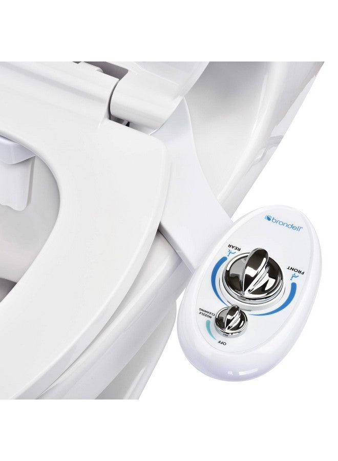 Brondell Bidet Left Hand Bidet Attachment SouthSpa Dual Nozzle - control panel on left side - Dual Positionable Nozzles for front and rear wash, LH-12 - Image 1
