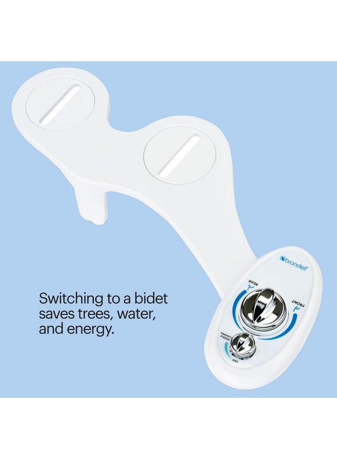 Brondell Bidet Left Hand Bidet Attachment SouthSpa Dual Nozzle - control panel on left side - Dual Positionable Nozzles for front and rear wash, LH-12 - Image 5