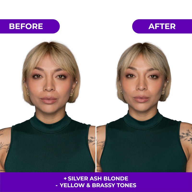 Naissant Silver Ash Blonde Hair Blue Toning Mask | Ultra High-Purity Blue Pigments | Neutralizes Orange & Brassy Tones | Hyaluronic Acid, Collagen & Biotin | Paraben, Ammonia &Sulfate Free |10.1 Fl.Oz - Image 3