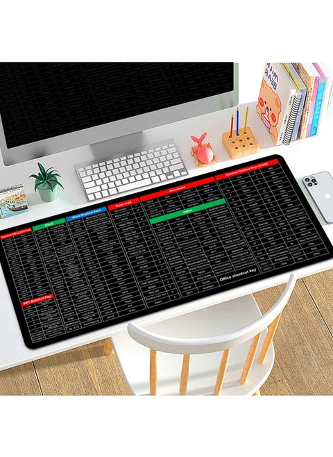 Full English Office Shortcut Mouse Pad CAD Commonly Used PS Software AI Multi-function Oversized Desktop Pad-Color:800*400*3mm-Pattern:TS1079