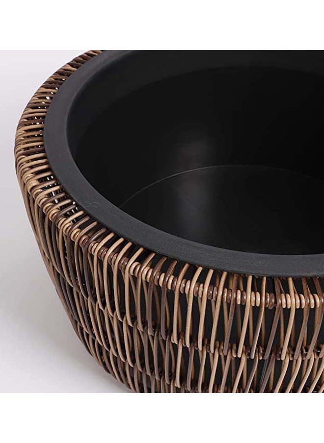 Quin Outdoor Round Pot Planters (M)-Brown - pzsku/Z63C43A5A2112CC0256CFZ/45/_/1718280529/fa87e83b-5593-41b6-b261-97ce5a2c4969