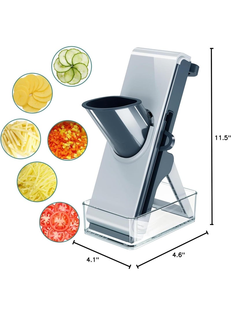 Arabest 4-in-1 Multifunctional Mandoline Slicer, Stainless Steel & Plastic Vegetable Cutter for Fast Meal Prep, Kitchen Essential for Home Cooks, Housewives & Busy Professionals - Image 2