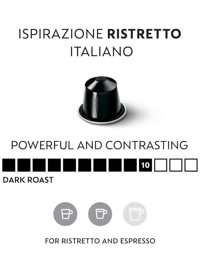 نسبرسو نسبريسو إسبيراتزيوني إيتاليانا ريستريتو ، اوريجينال لاين دارك روست اسبريسو ، 10 كبسولات قهوة في عبوة واحدة ، الكثافة 10 - Image 4
