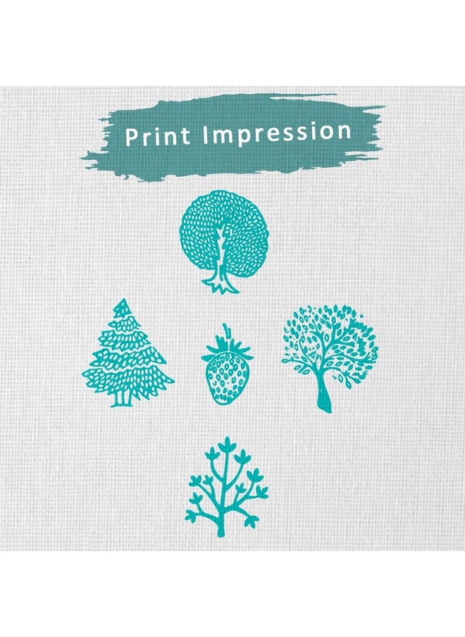 Hashcart Hashcart | Set of 5 | Wooden Indian Traditional Design Printing Stamps/Blocks for Printing Saree Border/Dresses/Craft Card Making/Scrapbook/Clay Pottery  - Image 3