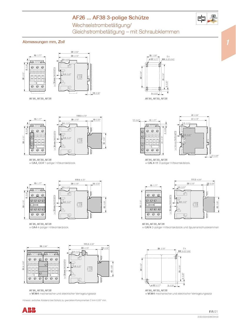 ABB ABB Contactor Contactor 1SBL177001R1310AF16301013  - Image 3