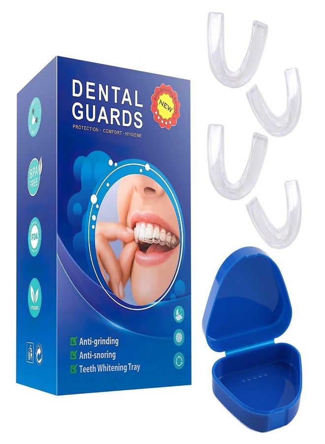 Buildcon 2 Pairs Night Guards for Teeth Grinding, Comfort Fit Mouth Guard for Teeth Clenching, Reusable Teeth Guard for Nighttime Protection, Travel-Friendly Dental Protection - Image 1