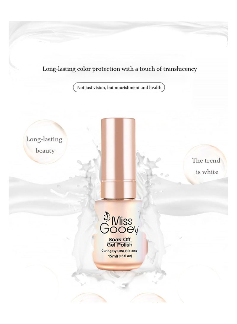 Top Coat Gel Matte Nail Clear No Wipe Top Coats Nail Polishes Quick Dry UV LED Paint High Gloss Shiny Long Lasting Glossy Vegan Volumizing Stain Resistant Prevent Discoloration Nature Strong 15ml