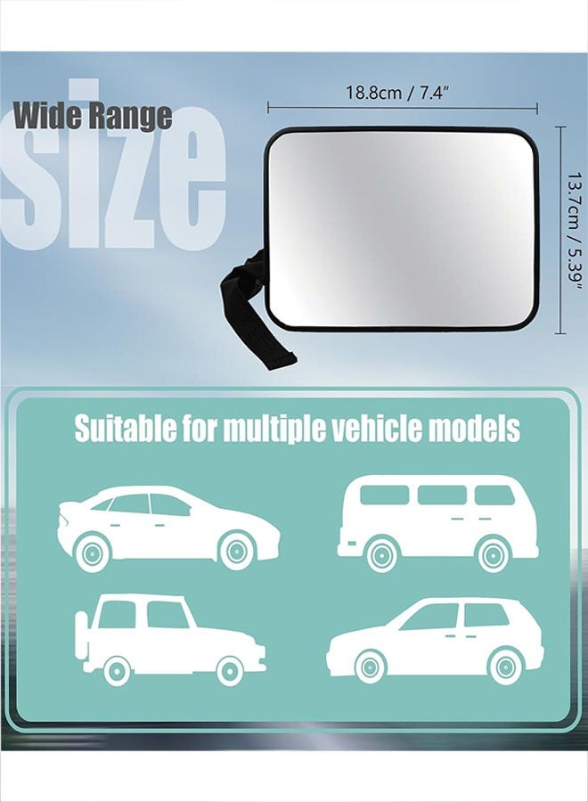 Baby Car Mirror, Babies Rear View Mirror for Car Back Seat, Adjustable Straps, See Infant in Vehicle for Most Cars  SUVs - Image 3