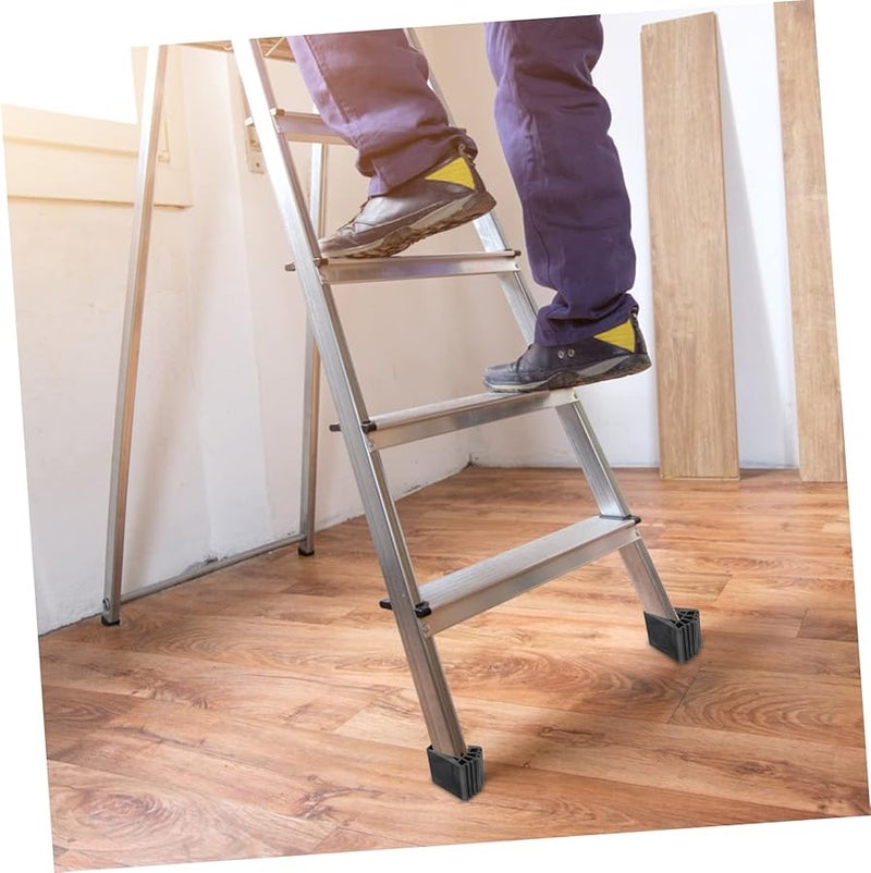 2Pcs Thick Rubber Ladder Foot Protectors Non Slip Floor Protection Mats - Image 4