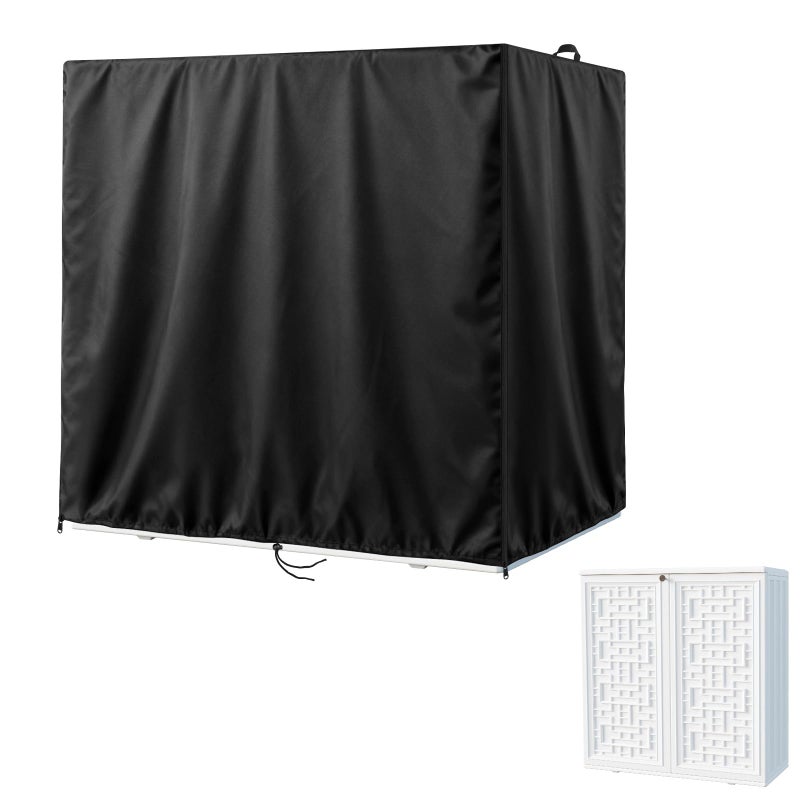 Kasla Storage Cabinet Cover, Outdoor Chest Storage Waterproof Cover, Weatherproof Cabinets Covers for Kitchen Patio Garden Backyard - 35"Lx15"Wx37"H - Image 1