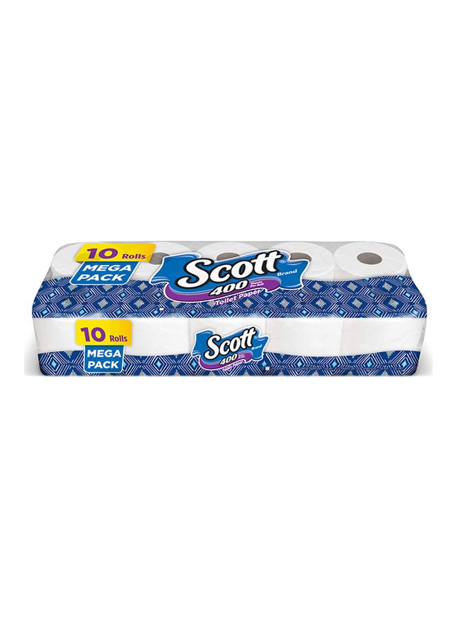 Scott Toilet Tissue 400 Sheets Mega Roll 10 Rolls - Image 2