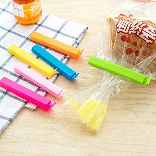 Anshri Multipurpose Food Snack Plastic Bag Clip SealerPacket ClampsManual Vacuum SealerPouch ClipZipper for Home Kitchen Multicolor 18pc - Image 2