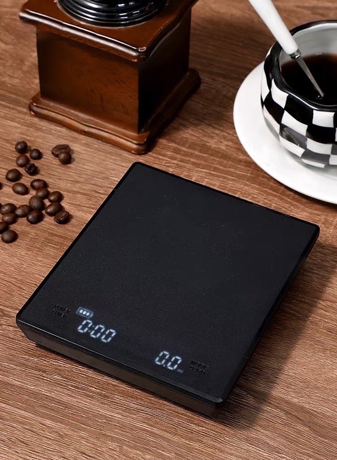 Bamboo LCD Display Coffee Drip Scale With Timer - Image 1