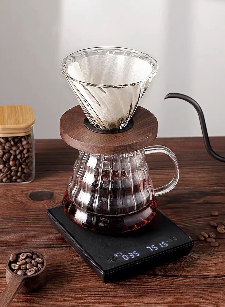 Bamboo LCD Display Coffee Drip Scale With Timer - Image 3