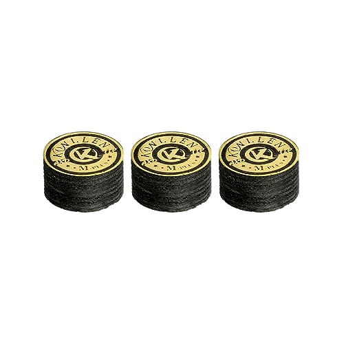 KONLLEN 14mm Pool Cue Tips – 6 or 9 Layer Laminated Cue Tip, S/M/H Hardness Options, Durable Billiard Cue Replacement Tip - Image 1
