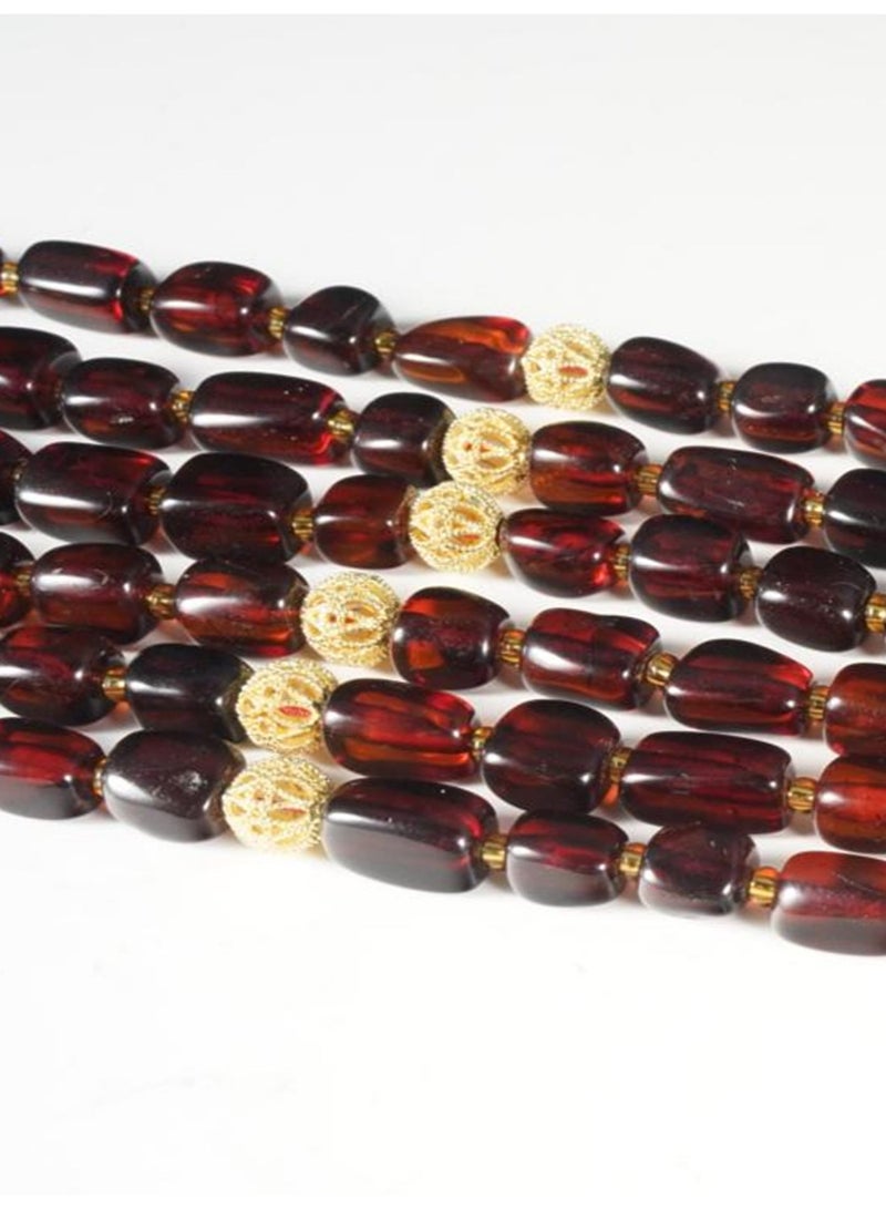 TranquilBeads 1pc Premium Genuine Baltic Amber Tasbih with Certificate and Gift Box, 33-Bead Handmade Misbaha for Men and Women, Meditation and Car Hanging Accessory, Eid, Ramadan and Hajj Gift - Image 5