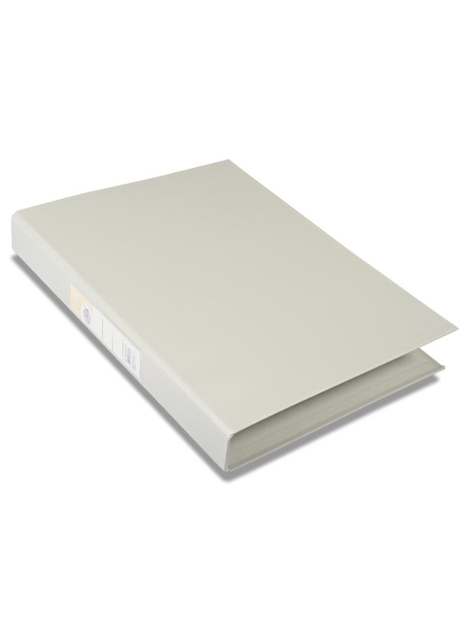 FIS PP Ring Binder, A4 Size(210x297), 2[O]Ring Type, 25mm Ring Size, 42mm Spine Size with PVC Pocket in Spine for Label Design, Packet of 10 Pieces Per Box, Grey Color-FSBDPPA4GY10  - Image 1