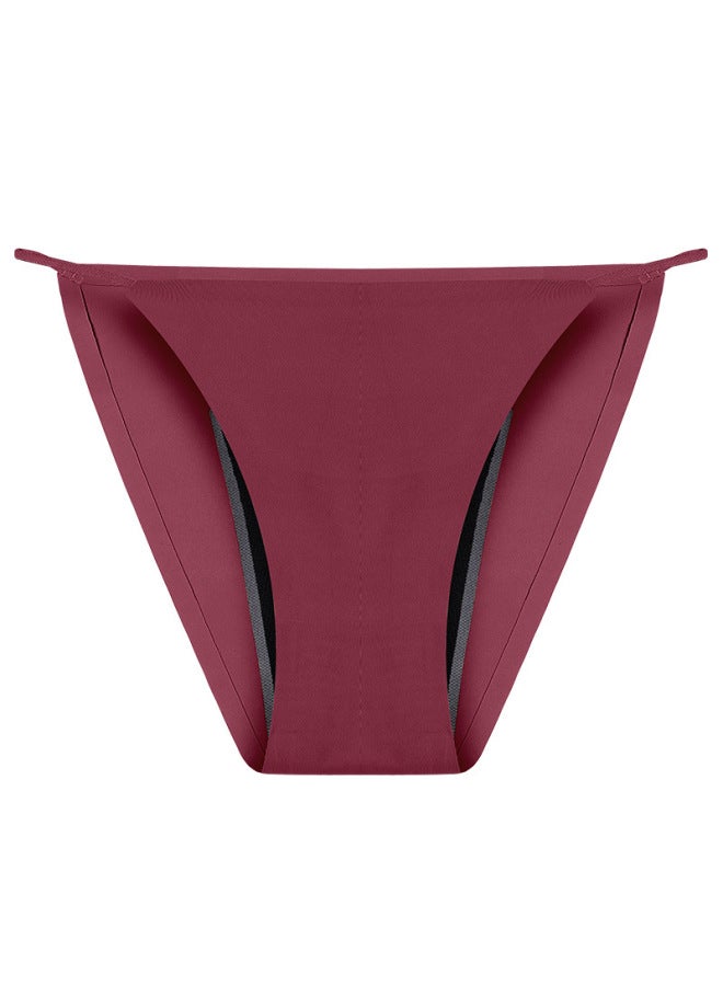 Four-layer Physiological Underwear Women's Leak-proof Plus Size Ice Silk Seamless Girl Lace Summer Hot Thong Women
