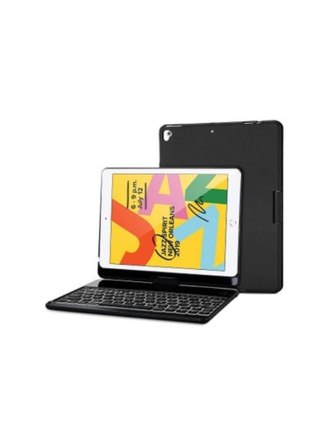 ACLIX iPad 10.2 2021 9th Gen Keyboard Case with 7 Colors Backlit 360° Rotation Protective Smart Cover with Wireless Keyboard - Image 1