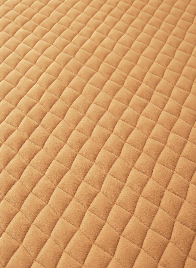 LweiPsqLin Quilted Flannel Pillowcases,2 Pack Soft Flannel Pillow Shams Covers with Envelope Closure,No Filling. (Standard, Yellow) - Image 4