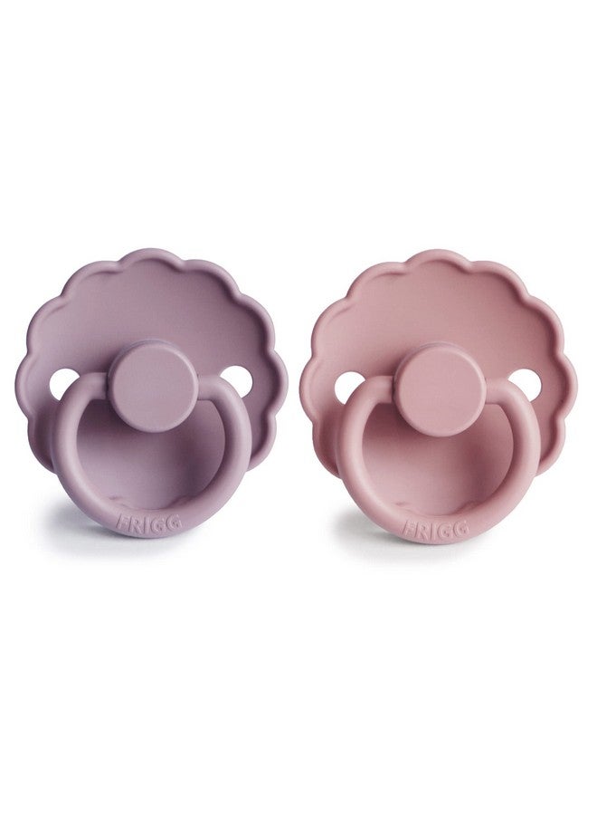 FRIGG لهاية FRIGG Daisy SilkySoft السيليكونية للأطفال | مصنوعة في الدنمارك | خالية من BPA (وردي فاتح/بنفسجي ناعم، 0-6 أشهر) - Image 2