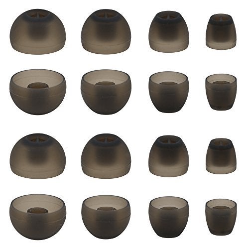 ALXCD Eartips Compatible with Sennheiser Momentum HD1 in-Ear Earbud, XS/S/M/L 4 Sizes 8 Pair Soft Silicone Replacement Ear Tips Adapters, Compatible with Sennheiser Earphone Momentum (8 Pairs) - Image 2