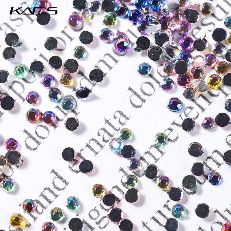 KADS12 Colors 600 Pcs Nail Art Decorations Valentine's Day Crystal Glitters Rhinestones Acrylic Tips Manicure Decoration for Nail Tools - Image 5