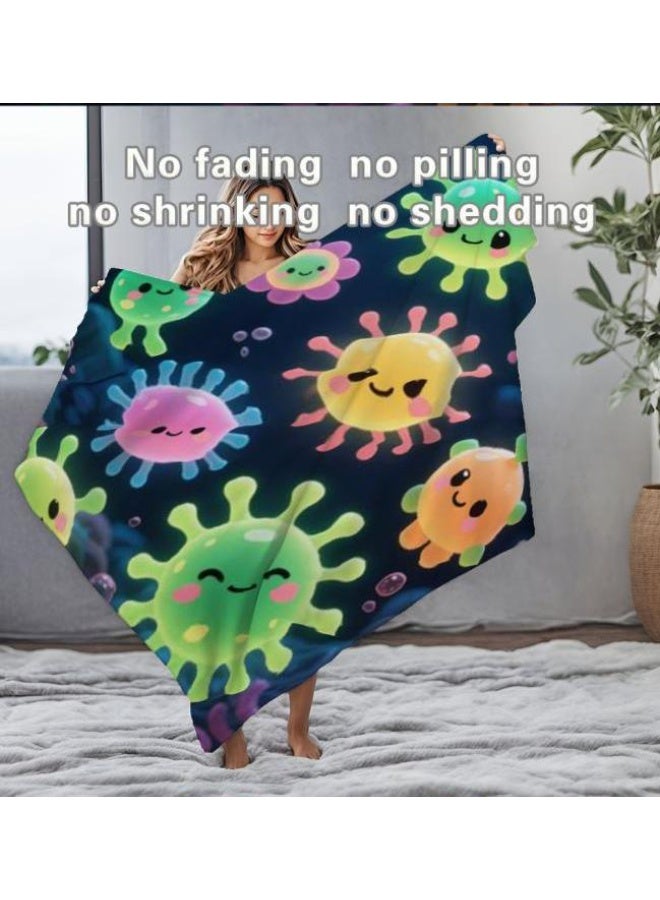 general Baby and children's cartoon flannel thin blanket (warm and comfortable, suitable for sleep, game use) 70cm*100cm - 1071 - Image 2