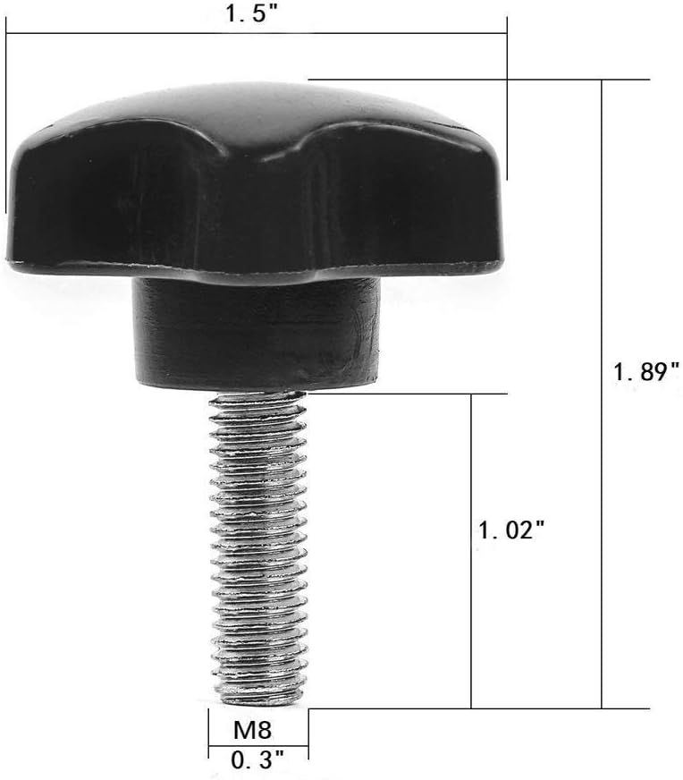 JeCar Black Hard Top Quick Removal Tee Knobs Kit for Jeep JK - Image 3
