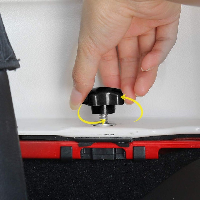 JeCar Black Hard Top Quick Removal Tee Knobs Kit for Jeep JK - Image 4
