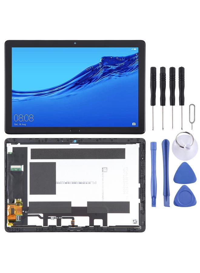إيروريكس شاشة LCD بديلة لجهاز Huawei MediaPad M5 Lite 10.1 BAH2-W19/BAH2-L09 مع محول رقمي كامل مع إطار أسود - Image 1