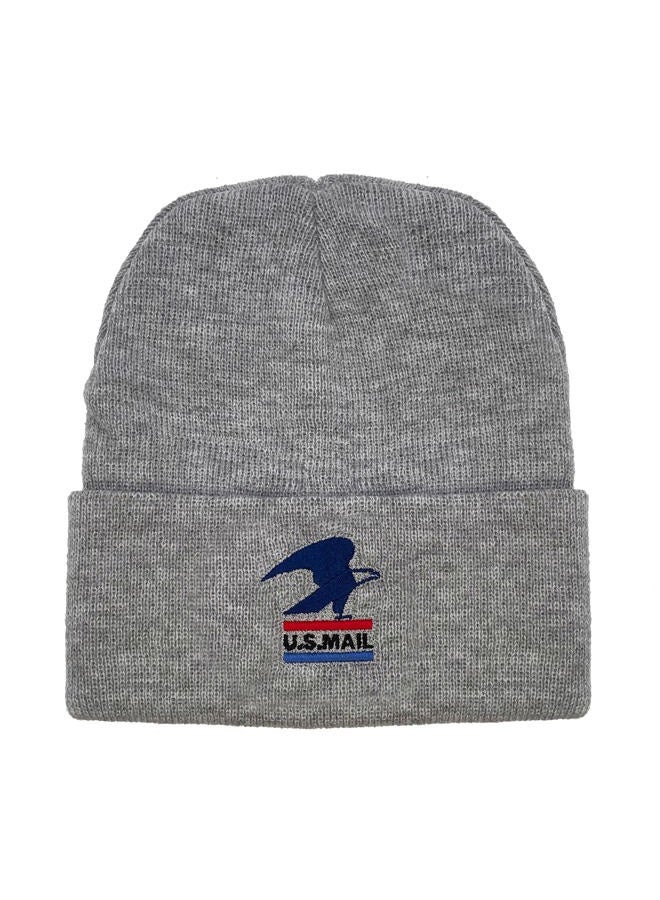 Tee Luv U.S. Mail Standing Eagle USPS Beanie (Gray), Gray, One size - Image 1