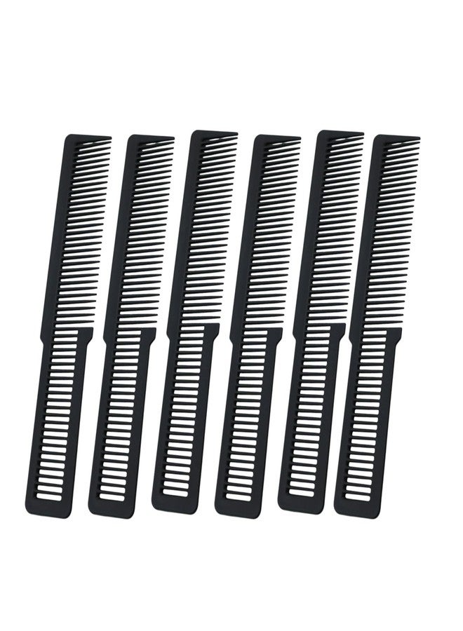 Bigwheels Set Of 6 Hair Cutting Carbon Fiber Antistatic (Model No 06940) Barber Comb - Image 1