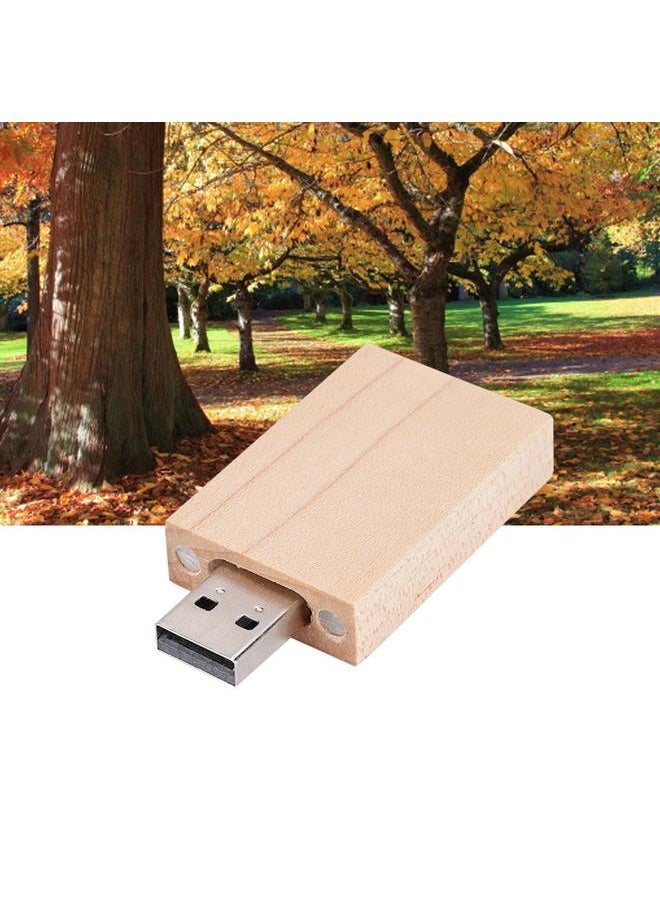 Thoraya USB 2.0 Custom Primitive Simplicity Maple Wood USB Square Box U Disk Flash Pen Drive (64G)  - Image 4