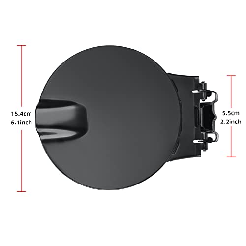 Parfyter 10385417 Fuel Filler Gas Door Tank Matte Black Gas Cover Cap Fuel filler gas door Compatible with Chevy Colorado & GMC Canyon 2004 2005 2006 2007 2008 2009 2010 2011 2012 - Image 5