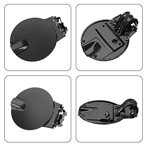 Parfyter 10385417 Fuel Filler Gas Door Tank Matte Black Gas Cover Cap Fuel filler gas door Compatible with Chevy Colorado & GMC Canyon 2004 2005 2006 2007 2008 2009 2010 2011 2012 - Image 3