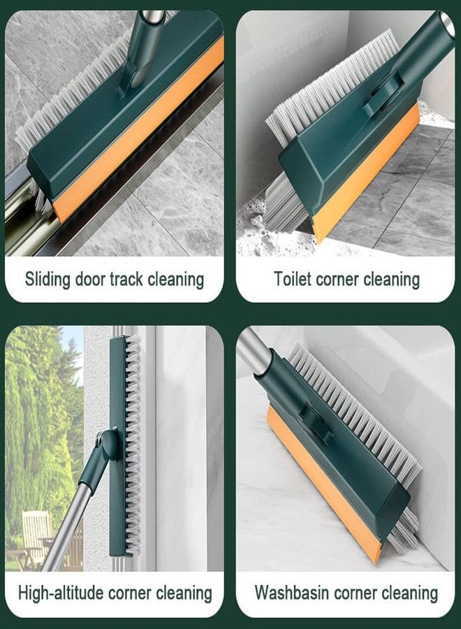SvaTao Floor Scrub Brush 55.9" Telescopic Handle 2 in 1 Scrape Brush Stiff Bristle Shower Scrubber for Cleaning Patio Bathroom Garage Kitchen Wall Deck Tub Tile - Image 5