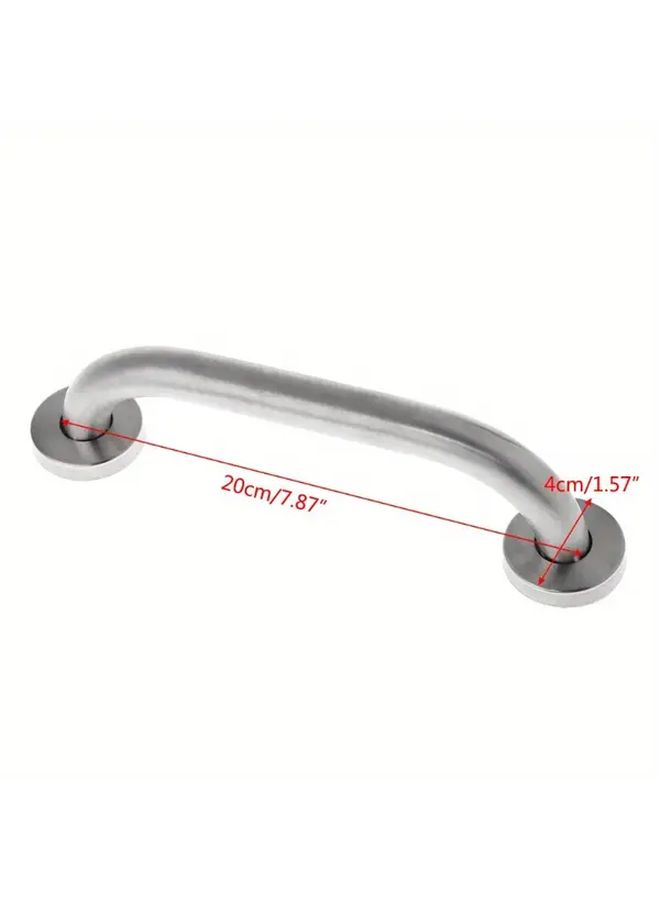 Stainless Steel Grab Bar 19x200mm Non Slip Safety Handrail Bathroom Toilet Grip - Image 4
