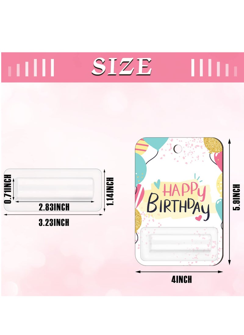 12 Pcs Money Holder Shaker Domes with Sublimation Blanks Money Card, lipstick Pouches with Adhesive, Money Holder Plastic Cover, Lip Balm Plastic Cover, Plastic Domes for DIY Crafts Making