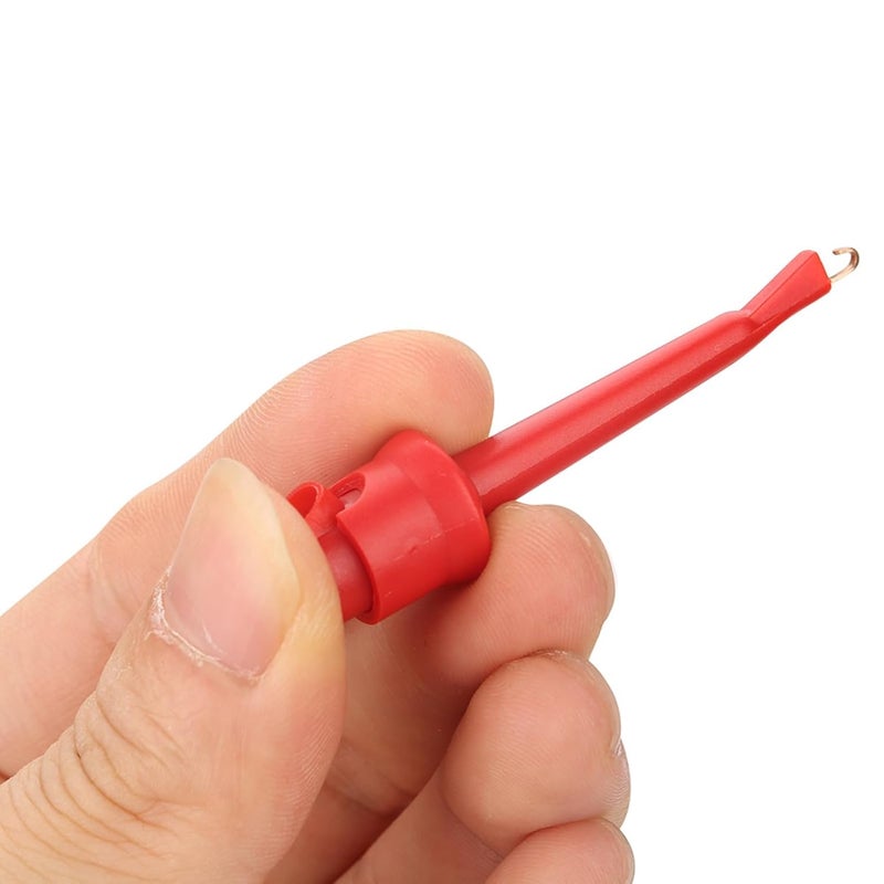 Multimeter Test Hook Clips Blue Red 10 Pcs Five Black Five Red For Mini Electronics - Image 5
