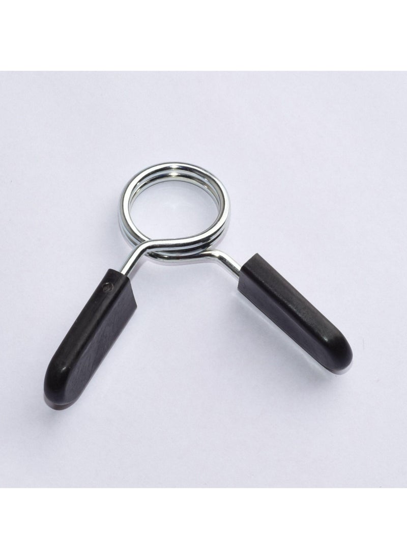 Cuken 4 Piece Barbell Clamps Dumbbell Spring Clip Circlip Collars 3cm Weight Bars Clips Fitness Weightlifting Lock Buckle for Standard Bar Barbell Strength Training Gym Accessory  - Image 3