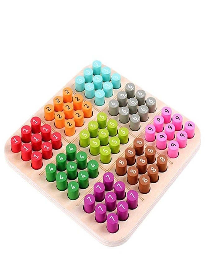 Little Mind Wooden Counting Peg Board for Kids – Numbers 1 to 10 Math Learning Toy, Colorful Montessori Educational Board for Toddlers, Preschool Math, Counting & Number Recognition Toy - Image 1